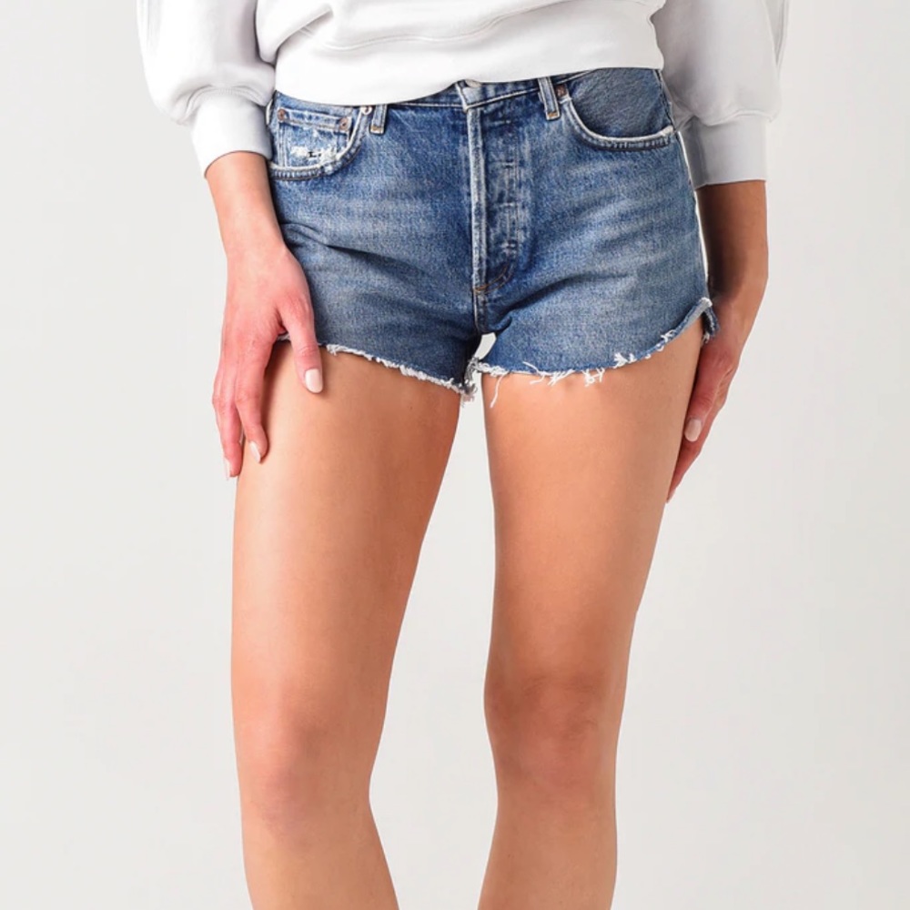 Agolde Parker vintage denim cut-off short size 26